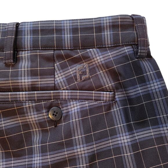 FJ Footjoy Plaid Golf Shorts sz 40 Length- 10", Stretch Performance - Picture 4 of 10